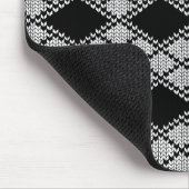BLACK RAUTE STRICK Mouse Pad Mousepad (Ecke)