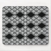 BLACK RAUTE STRICK Mouse Pad Mousepad (Vorne)