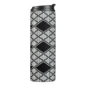 BLACK RAUTE STRICK Thermal Tumbler Thermosbecher (Nach links gedreht)