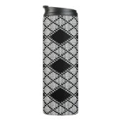 BLACK RAUTE STRICK Thermal Tumbler Thermosbecher (Nach rechts gedreht)