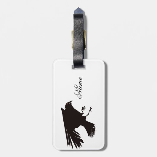 Black Rave Flying Thunder_Cove Gepäckanhänger (Rückseite vertikal)