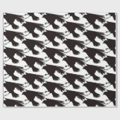 Black Rave Flying Thunder_Cove Geschenkpapier (Flach)