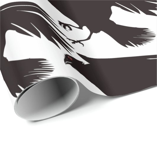 Black Rave Flying Thunder_Cove Geschenkpapier (Rolleneckpunkt)