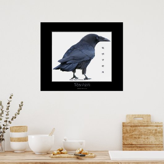 BLACK RAVEN Art Poster (Küche)