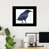 BLACK RAVEN Art Poster (Heimbüro)