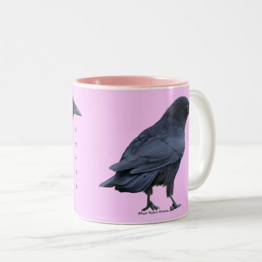 Black Raven Birdlovers Collection III Zweifarbige Tasse (VorderseiteRechts)