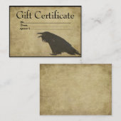 Black Raven - Black Raven - Prim Geschenkgutschein Rabattkarte (Vorne/Hinten)