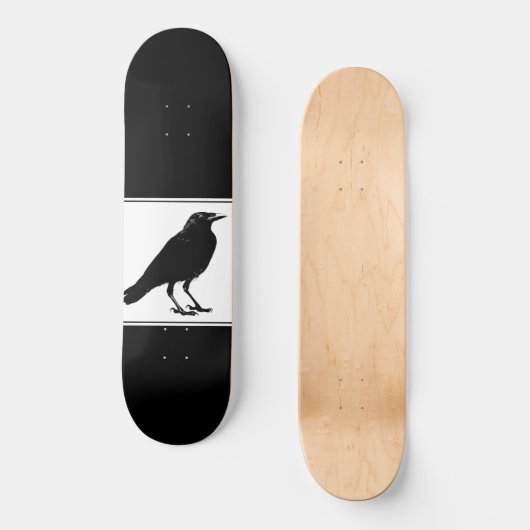 Black Raven Black Skateboard (Vorderseite)
