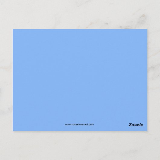 Black Raven Collage Card Postkarte (Rückseite)