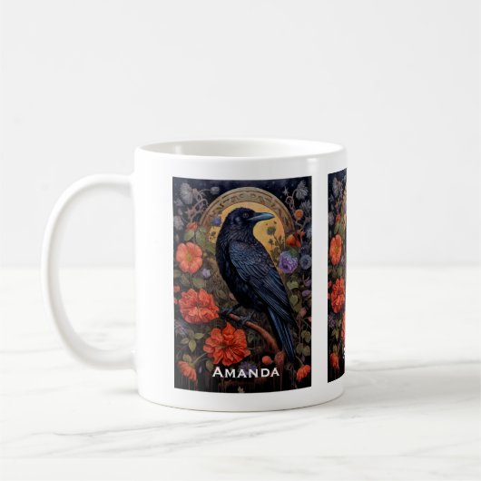 Black Raven Dark Gothic Kaffeetasse (Links)