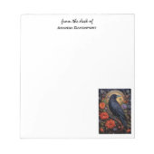 Black Raven Dark Gothic Notizblock (Vorderseite)