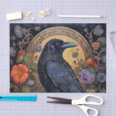 Black Raven Dark Gothic Seidenpapier (Handwerk)
