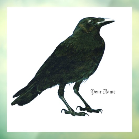 Black Raven Fensteraufkleber (Blatt 3)