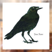 Black Raven Fensteraufkleber (Blatt 2)