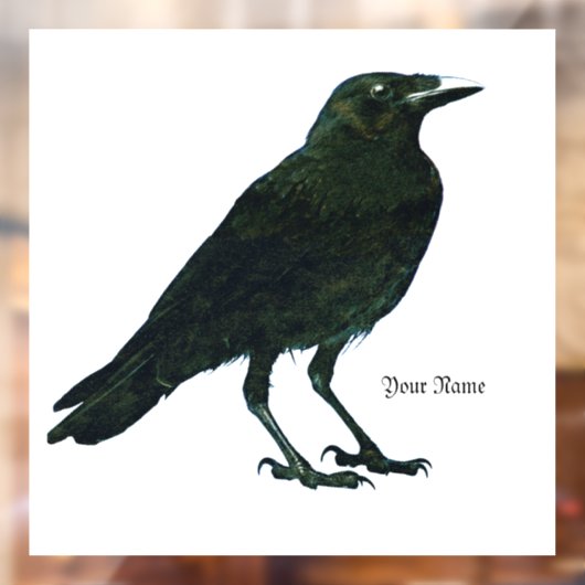 Black Raven Fensteraufkleber (Blatt 2)