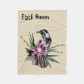 Black Raven Fleecedecke (Vorderseite)