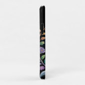 Black Raven Floral Case-Mate iPhone Hülle (Hinten/Rechts)