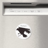 Black Raven Flying Thunder_Cove Magnet (In Situ (Geschirrspüler))