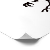 Black Raven Flying Thunder_Cove Poster (Ecke)