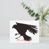 Black Raven Flying Thunder_Cove Postkarte (Stehend Vorderseite)