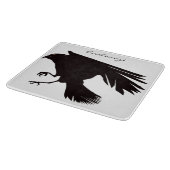 Black Raven Flying Thunder_Cove Schneidebrett (Ecke)