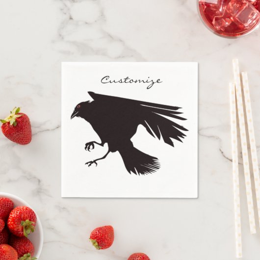 Black Raven Flying Thunder_Cove Serviette (Beispiel)