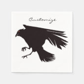 Black Raven Flying Thunder_Cove Serviette (Vorderseite)