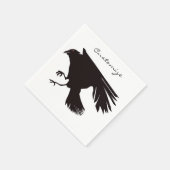 Black Raven Flying Thunder_Cove Serviette (Ecke)