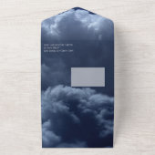 Black Raven Full Moon Night Sky All In One Einladung (Außenbereich)