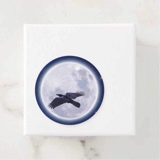 Black Raven Full Moon Night Sky Geschenkanhänger (Beispiel)