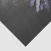 Black Raven Gothic Watercolor Seidenpapier (Detail)