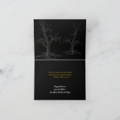 Black Raven Halloween Karte (Innenseite)