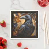 Black Raven Halloween Serviette (Beispiel)