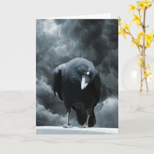 Black Raven Karte (Gelbe Blume)