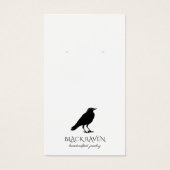 Black Raven Logo Earring Juwelen Display Card (Vorderseite)