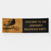 Black Raven Magic Halloween-Party  Banner (Horizontal)