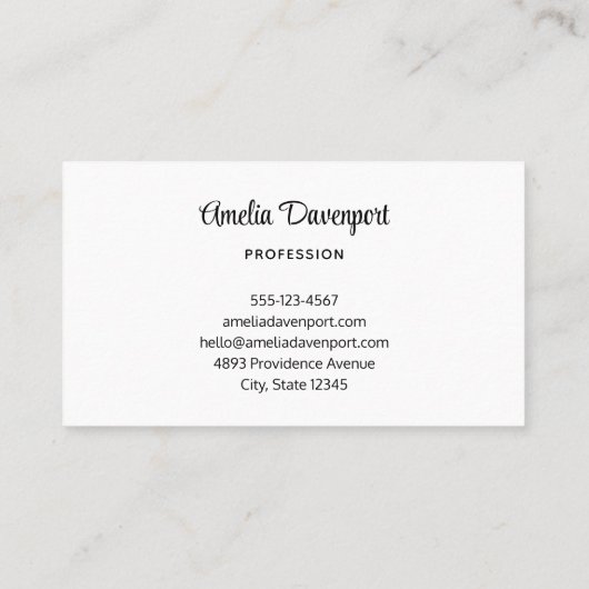 Black Raven mit Blume Gothic Design Visitenkarte (Rückseite)