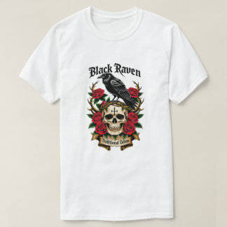 Black Raven Mysterious Gothic T - Shirt