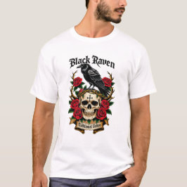 Black Raven Mysterious Gothic T - Shirt