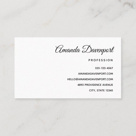 Black Raven on a Branch Illustration Visitenkarte (Rückseite)