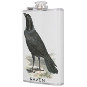 Black Raven Personalize Name Flask Flachmann (Links)