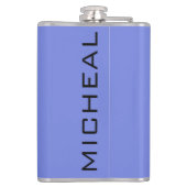 Black Raven Personalize Name Flask Flachmann (Rückseite)