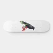 Black Raven & Red Roses Skate Deck Skateboard (Horizontal)