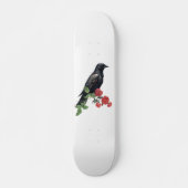 Black Raven & Red Roses Skate Deck Skateboard (Vorne)