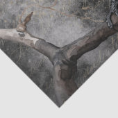 Black Raven Rose Whimsical Seidenpapier (Detail)