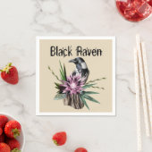 Black Raven Serviette (Beispiel)