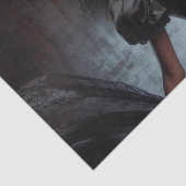 Black Raven Steampunk Vintage Viktorianische Lady Seidenpapier (Ausschnitt)