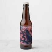 Black Raven und Gnarly Japanese Maple Tree Bierflaschenetikett (Vorderseite)