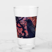 Black Raven und Gnarly Japanese Maple Tree Glas (Vorderseite)