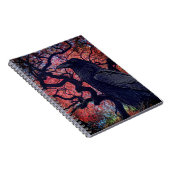 Black Raven und Gnarly Japanese Maple Tree Notizblock (Rechte Seite)
